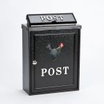 Littlemead Aluminium Mail Box with Rooster Motif